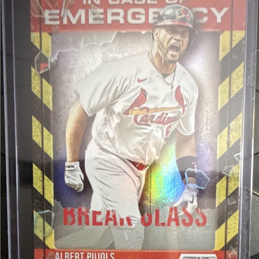 Topps 2025 Stadium Club In Case of Emergency Break Glass Albert Pujols ICE-6